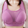 Women Vintage Mesh Bra Large Size Thin Mesh Underwear Comfortable Bra Solid Color Mid East Lady Push up Bras