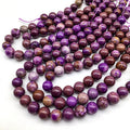 Wholesale Natural Phosphosiderite Bracelet purple Bracelets 8 mm Heading Crystal Jewelry for Healing Crystal Crafts Bracelet