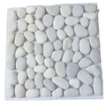Factory Direct Sale Shunlei Traditional White Natural Stone Pebble for Garden Flooring Tiles with 5 Year Warranty