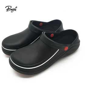 Injection Non-slip Eva Customized Black Hotel in Kitchen Chef Shoes