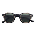 Italian Mazzucchelli Custom Made Flip-Up Sunglasses Transparent Celullose Acetate Frame
