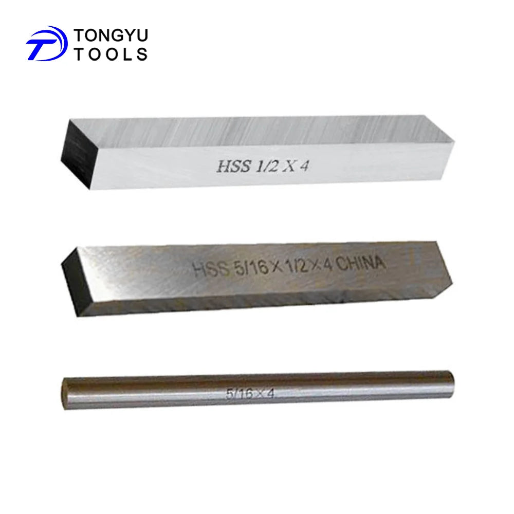 HSS Lathe Tool Bits DIN4964 Round Rectangle Square Trapezoid T42 10% Cobalt M2 M35 M42 High Speed Steel Turning Cutting Blank