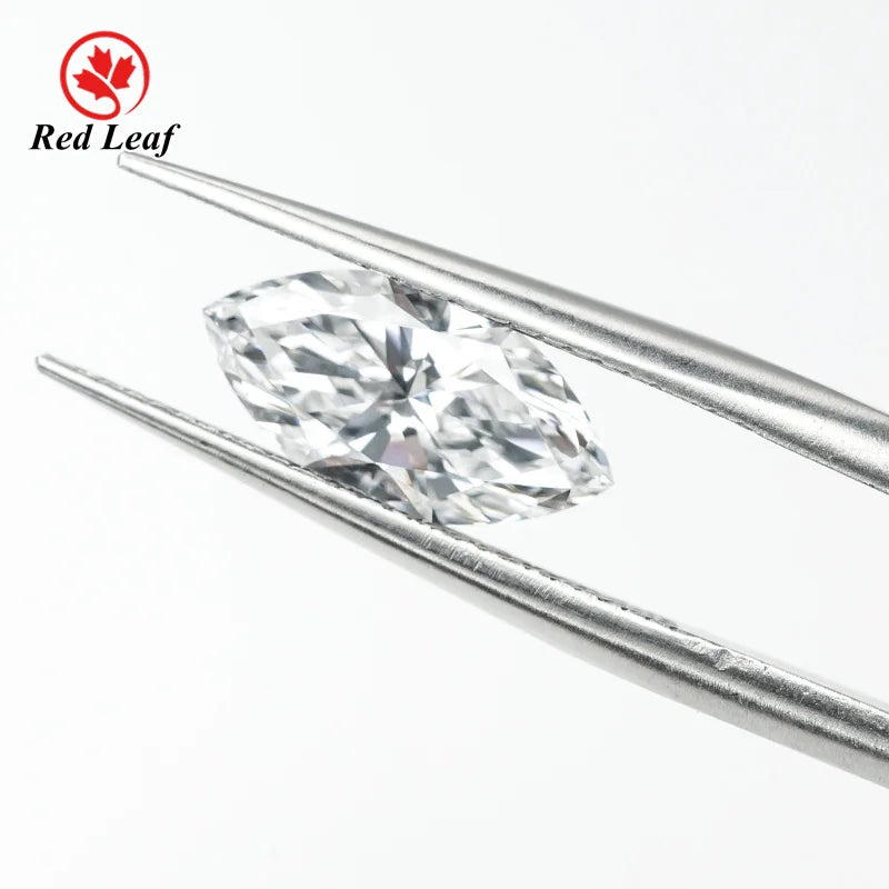 Redleaf IGI  Certified 0.5CT-3.0CT Lab Grown Marquise Cut Diamond Excellent Cut Loose CVD HPHT VVS VS DEF for Jewelry Making