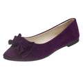 Spring and Autumn Bow Tie Pointed Toe Low-cut Comfortable One-piece Slip-on Women's Shoes for Lady Shoes