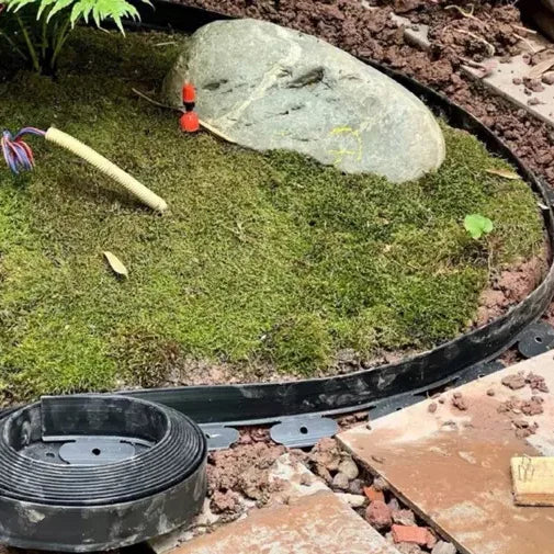 JNZ Bendable Plastic 50mm Garden Edging for Landscaping & Flower Beds Best Fencing Trellis & Gates Design