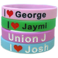 Neworiental Customized Logo Silicone  Wristbands Silicone Bracelets