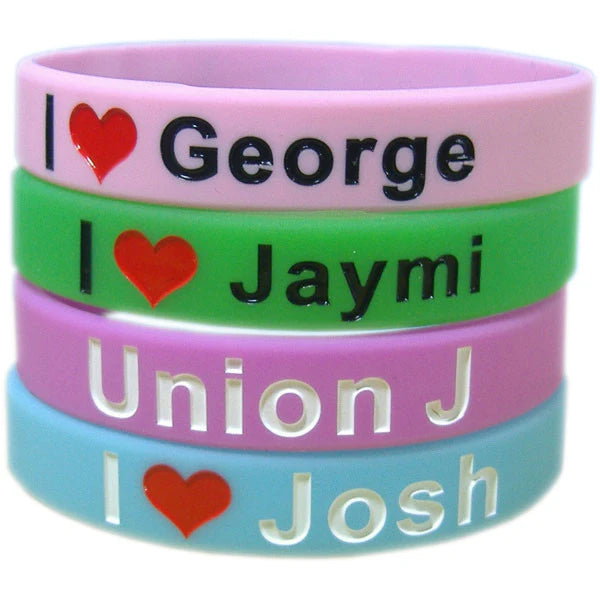Neworiental Customized Logo Silicone  Wristbands Silicone Bracelets