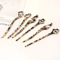 MIO Leopard Print Hair Pins Vintage Chopsticks Hairpins Styling Pin Hair Accessories Long Chinese Hairpins  Acetate Hair Sticks