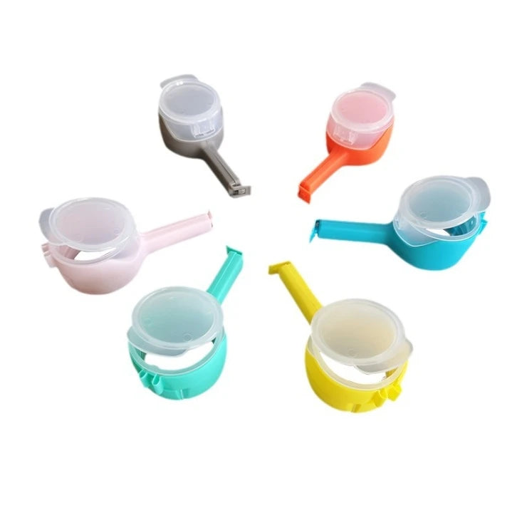 Plastic Moisture-Proof Bag Sealing Artifact Food Preservation Snack Clip with Oatmeal Discharging Nozzle