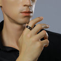 In Stock Wholesales Price Tungsten Carbide Ring Inside Black and Rose Gold Men Women Wedding Bands Fashion Jewelry Rings Gift