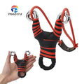 PIAOYU Powerful Slingshot Hunting High-quality Zinc Alloy Folding Slingshot Outdoor Shooting Accessories with Rubber Band