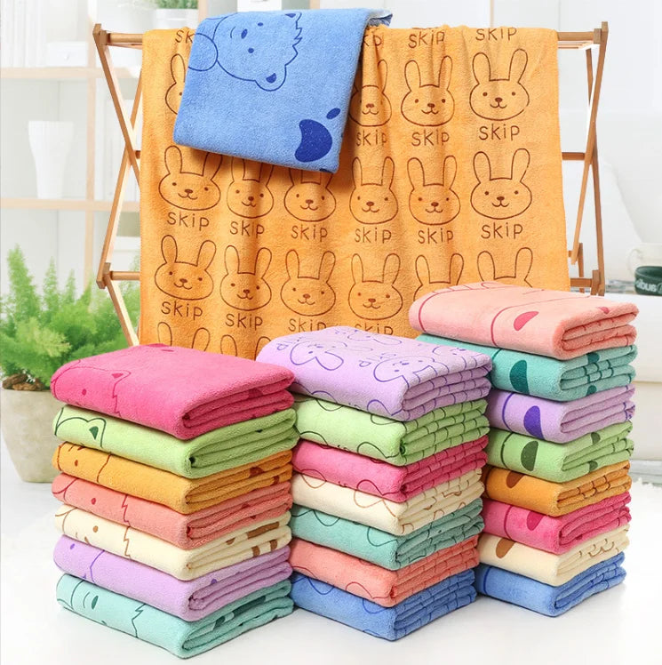 Drying Microfiber Dog Towel Soft Absorbent Pet Bath Towel Dog Drying Grooming Towel for Bathing and Grooming
