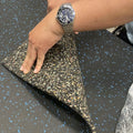 Fitness Rubber Square Gym Flooring EPDM Rubber Mat Black Indoor Gym Rubber Tiles Gym Floor Puzzle Tiles