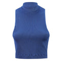 FLW Double Layer Thickening White Sleeveless Casual Women Vest Womens Short Ribbed Crop Tops