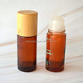 Wholesale Amber/Clear  30ml 50ml Glass Deodorant Roll-on Glass Bottle Essential Oil Perfume Bottle