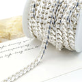 925 Sterling Silver Hip Pop Necklace 6.6mm Curb Miami Cuban Link Chain Necklace for Men Jewelry