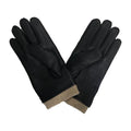 Sample Support Custom Men Women Winter Gloves Lambskin Cashmere Lined Leather Deerskin Sheepskin Glove for Casual Black Color
