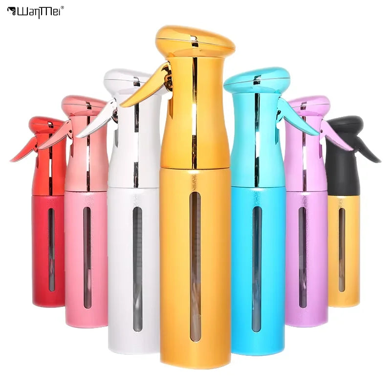 Wanmei Alon Professional High Water Spray Bottle 8.5Oz/250ML Stainless Fine Mist Spray Empty Bottle Hair Continuous Spray Bottle