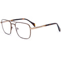 Bellestron Double Bridge Handsome Design Fashion High-quality Metal Optical Frame Eyeglass for Unisex Diamond Face Shape Model