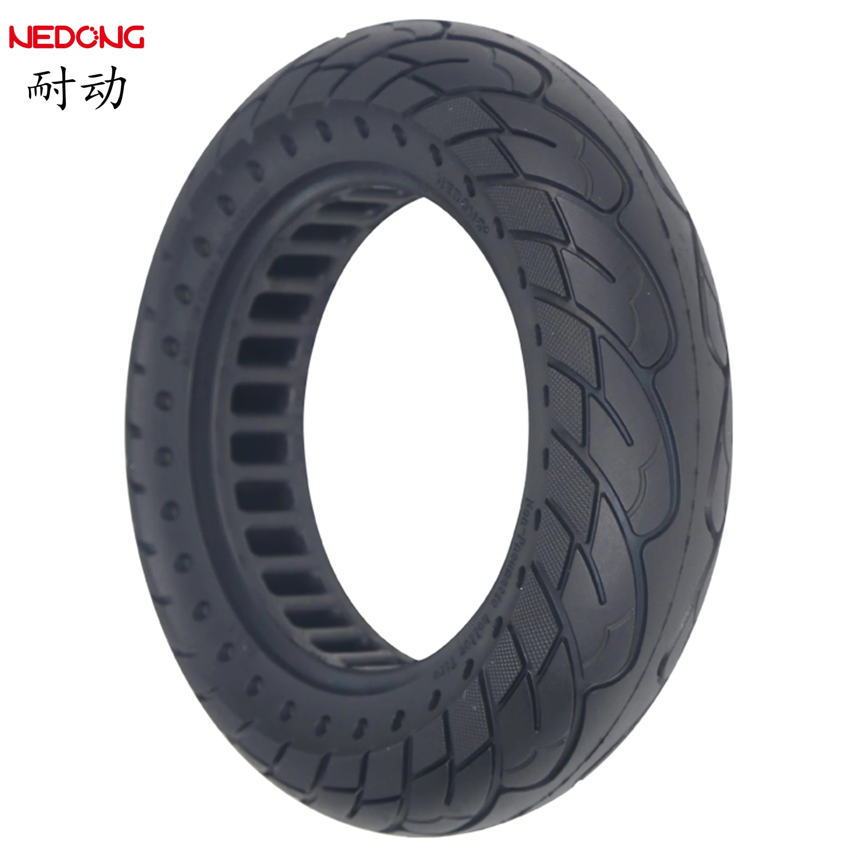 Nedong Neumaticos 10x2.5 Fat Solid Tire 10inch Black Light & Elastic Rubber Electric Scooter G30 Spare Parts for Ninebot G30