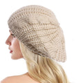 Fashionable Cable Knitted Knit Cap Hats Winter Beanie Hat Wholesale Beret Woolen Warm Cap Women Winter Hat