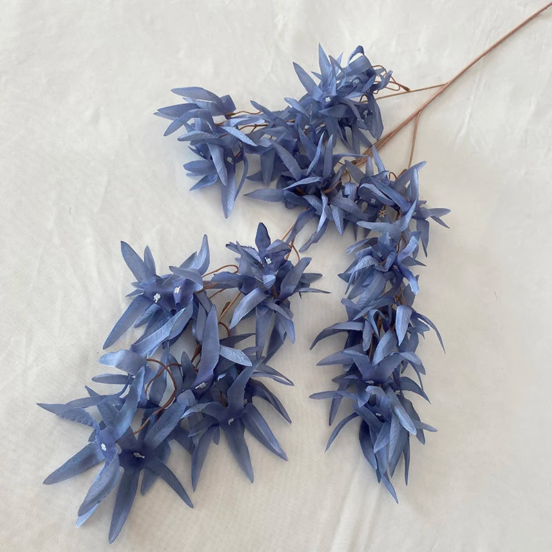 Multicolor- Fog Blue Flores Artificiales Flower Blue Star Flower  for Wedding Decoration