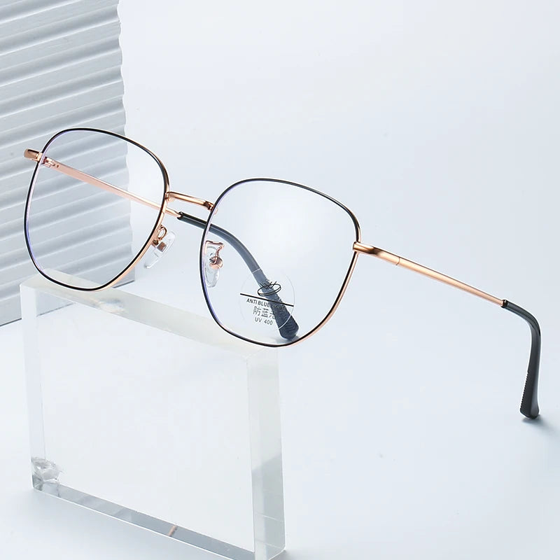 Ready Stock Metal Eye Glass Frames Optical Glasses Alloy Spectacle Frames for Men