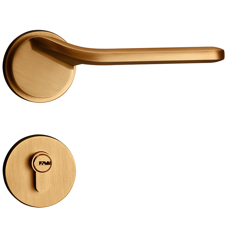New Style Zinc Alloy Door Lock Holder Modern Interior Door Handle Mortise Lock Lever Door Handle Lock Set