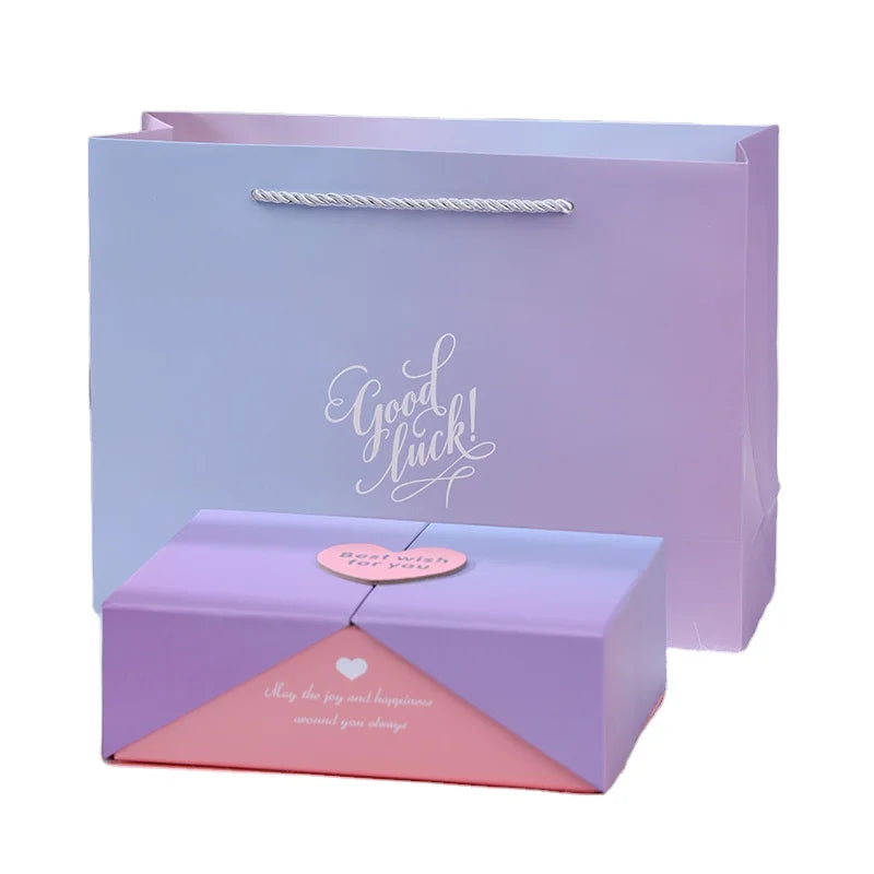 Unique Design Double Door Open Skincare Gift Box Custom Logo Printing Cosmetic Gift Set Jewelry Packaging Box