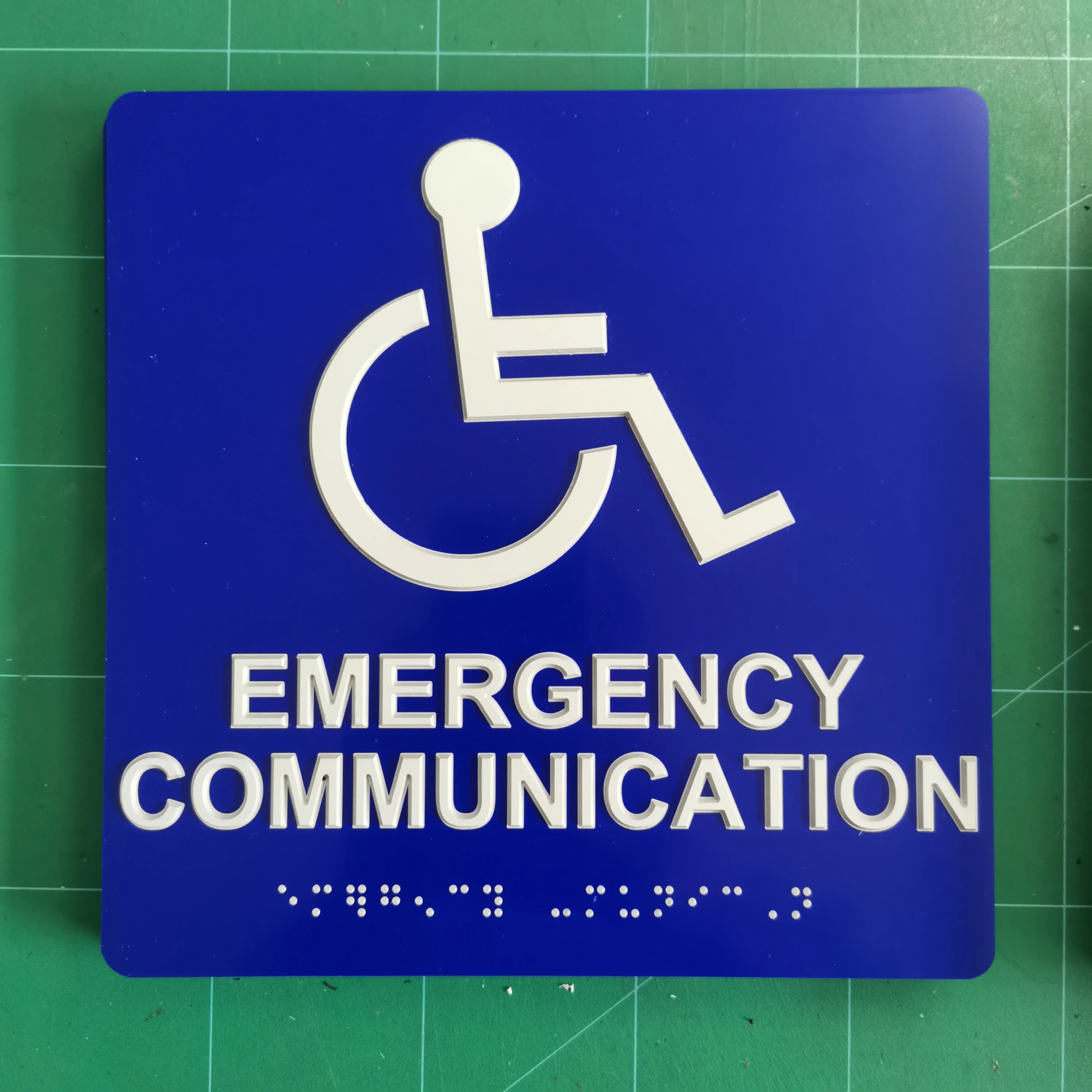 Custom Stainless Steel Metal Signage All Size Hotel Door Room Number ADA Braille Sign Plate Made in China