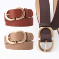 Wholesale Metal Buckle Soft Faux Dress Waist Fashion PU Leather Women Belt for Jeans