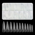 BIN Acrylic Nail Tips Full Cover Press on Nail Set Artificial Fingernails for Nails Art Design Full Cover Gel Tips Boxes 500