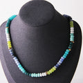 New Products Natural Stone Brass Beads Necklace Women Handwork Long Chain Women's Necklace
