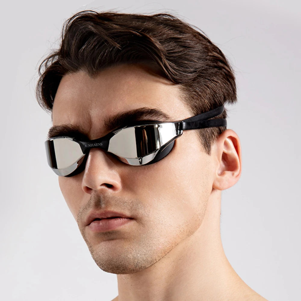 IN STOCK Racing Swimming Goggles Silicone Gel Waterproof Anti-fog Adult Woman Man UV Protection SWIMMING GOGGLES