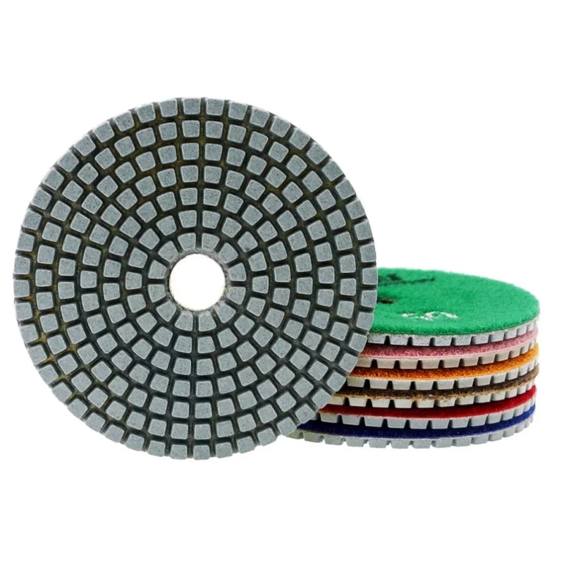 CHENGZHEN 3-Inch Diamond Flexible Buffing Pads - Professional Wet/Dry Stone Sanding Sponge RoHS Certified