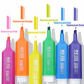 New Design Good Quality Hp6618 Metallic Highlighter Axe-Shaped Pen Custom Glitter Highlighter Marker Pen