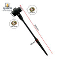 LINYIQUEEN 19/22mm Carbon Steel Metric OEM Industrial Grade Double End Ratchet Spanner with 600lb-ft Torque Capacity