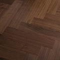 Dark Chevron Ebony Herringbone Parquet Flooring Natural Oak Walnut Multilayer Engineered Wood UV Coated Modern Design for Indoor