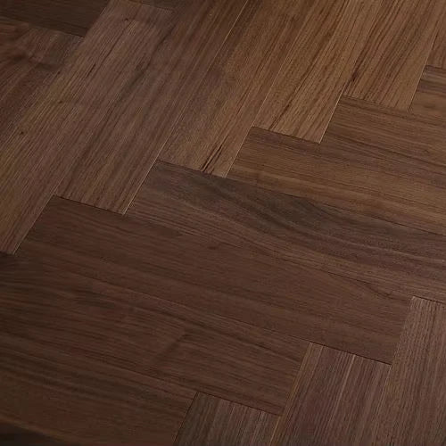 Dark Chevron Ebony Herringbone Parquet Flooring Natural Oak Walnut Multilayer Engineered Wood UV Coated Modern Design for Indoor