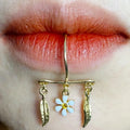 Gaby  Labret Faux Lip Ring Ear Cuff Clip Fake Piercing Helix Piercing Tragus Fake Earrings Hoop Body Jewelry