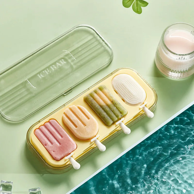 Internet Celebrous Household Silicone Ice Cream Mold Food Grade Popsicle Mold for Children for Homemade Popsicles Ice Cream Tool