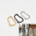 Oval Metal  Bikini Black Connector for Swimwear Accessories Branding Waterproof Gold Metal Accessories for Bikinis Swimsuits