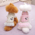 OEM ODM Classic Style Pet Dress for Dogs and Cats Spring Summer Bow Skirt Luxury Printed Polyester Pet Shirt