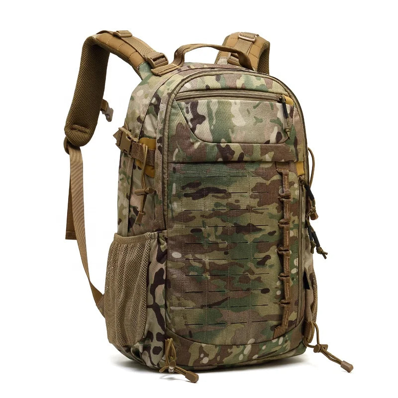 Tactical Camouflage Waterproof Nylon Tactical Mold Backpack Outdoor Hiking Bag High Capacity Mountaineering