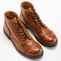 2024 New Fashion Men's Boots Genuine Leather Comfortable Top Grade Cowhide Casual Shoes Custom Pattern Logo