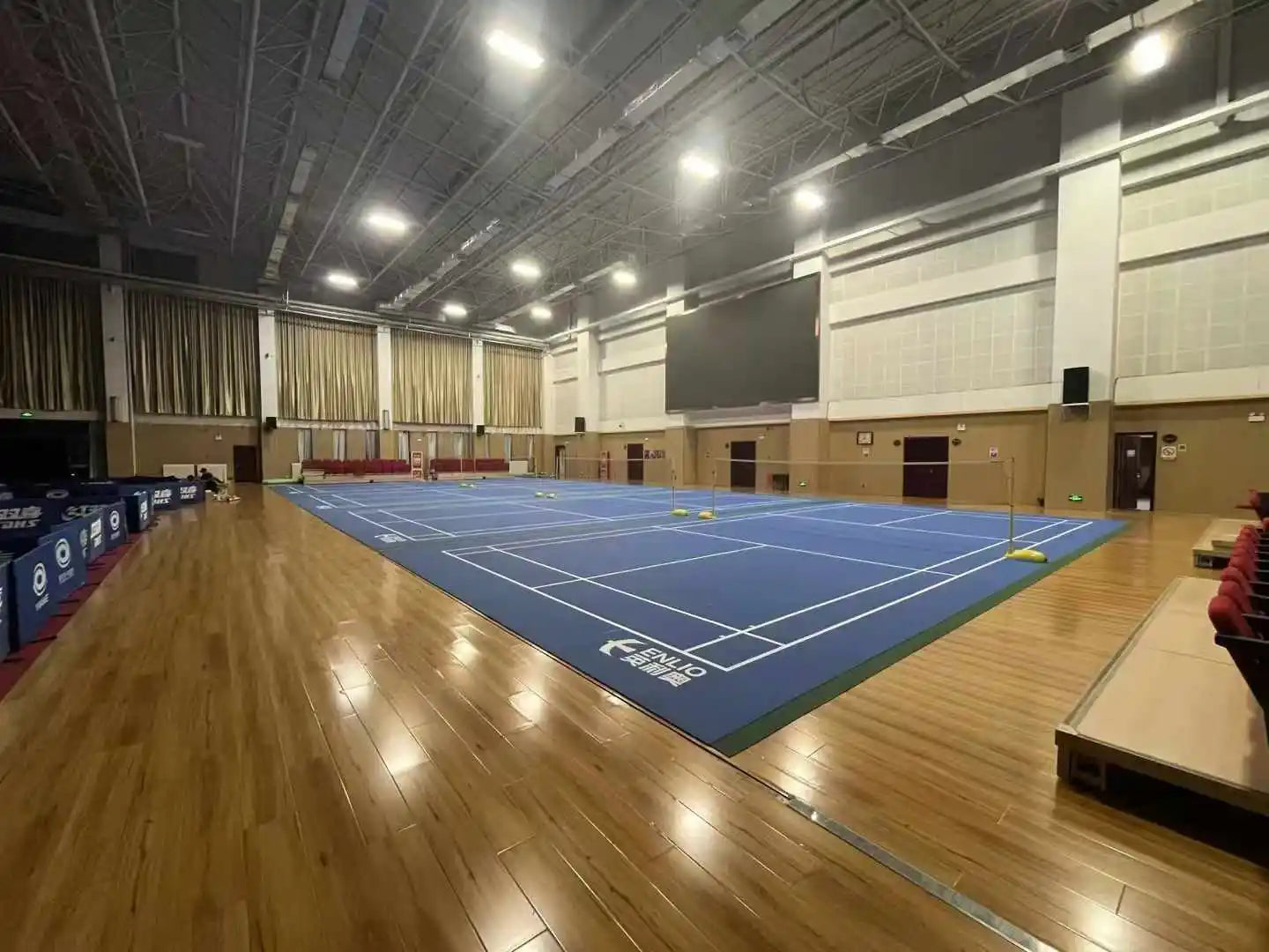 Enlio 6.0mm PVC Safety Cushioned Floor Tiles - Multi-Activity Play & Fitness for Gyms Kids' Fitness - Durable Waterproof