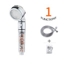 Modern Hot Sales Chrome Filter Hand Shower Kit with Diverter Shower Hose & Holder Easy Installation