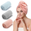 Quick Drying Hair Turban Anti Frizz Head Towels Microfiber Hair Dry Towel for Women