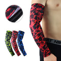 Sketch Red Colorful Thin Taekwondo Golf Outdoor Sport Racing Long Elbow Compression Sleeve Super Breathable Arm Arthritis Guard