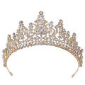 Bride Headdress Baroque Crystal Rhinestone Queen Hairband Crown Bridal Tiara Wedding Hair Accessories